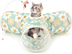 3 Way Collapsible Cat Tunnel - Pawtique