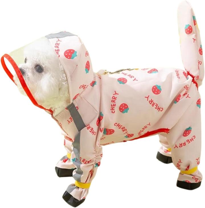 Small Dog Raincoat & Rain Shoes Set,Full - Coverage - Pawtique