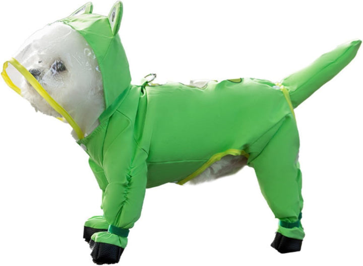 Small Dog Raincoat & Rain Shoes Set,Full - Coverage - Pawtique