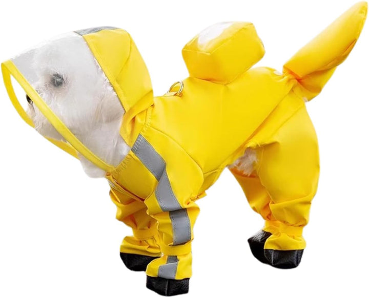 Small Dog Raincoat & Rain Shoes Set,Full - Coverage - Pawtique