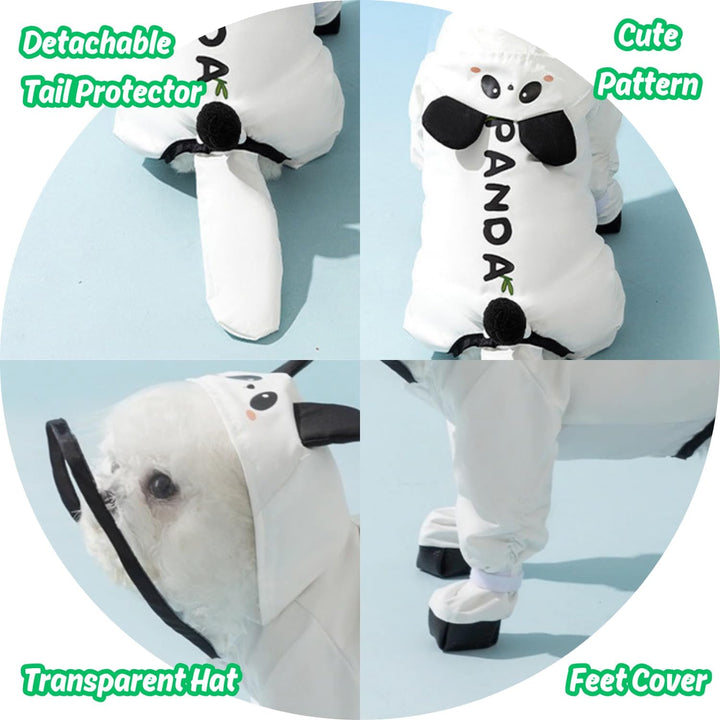 Small Dog Raincoat & Rain Shoes Set,Full - Coverage - Pawtique