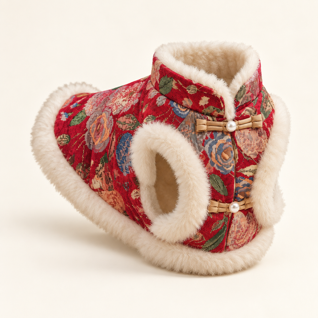 Pawtique BlossomBrocade floral dog vest