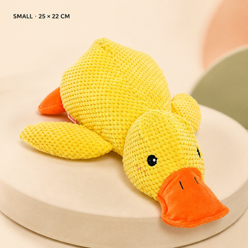 Pawtique Quacking Duck Plush Dog Toy small size 25 by 22 centimeters