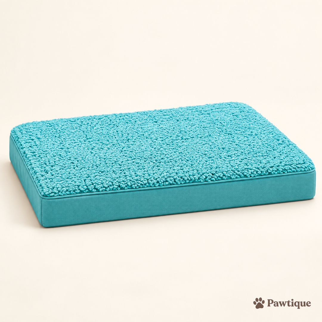 Pawtique CloudRest orthopedic dog bed in Turquoise Blue