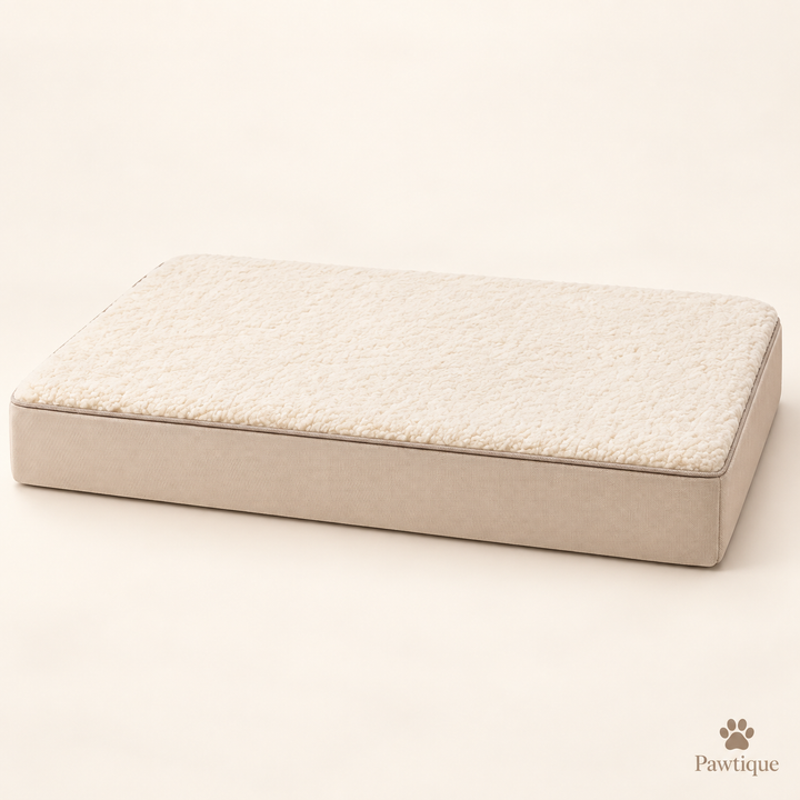 Pawtique CloudRest orthopedic dog bed in Camel