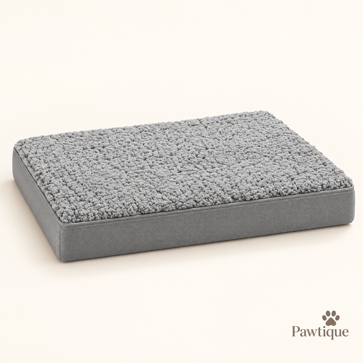 Pawtique CloudRest orthopedic dog bed in Light Grey