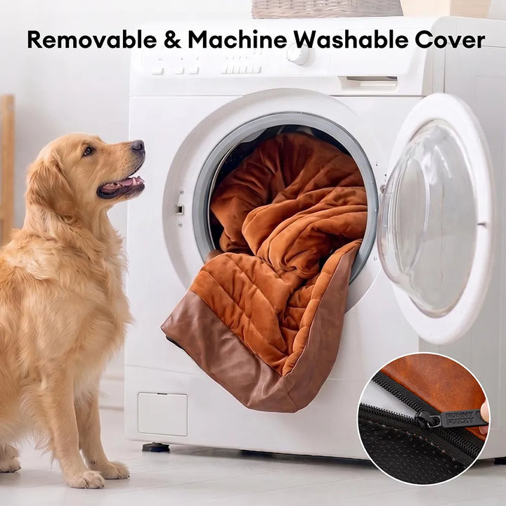 Pawtique LuxeNest™ Orthopedic Bolster Dog Sofa Bed