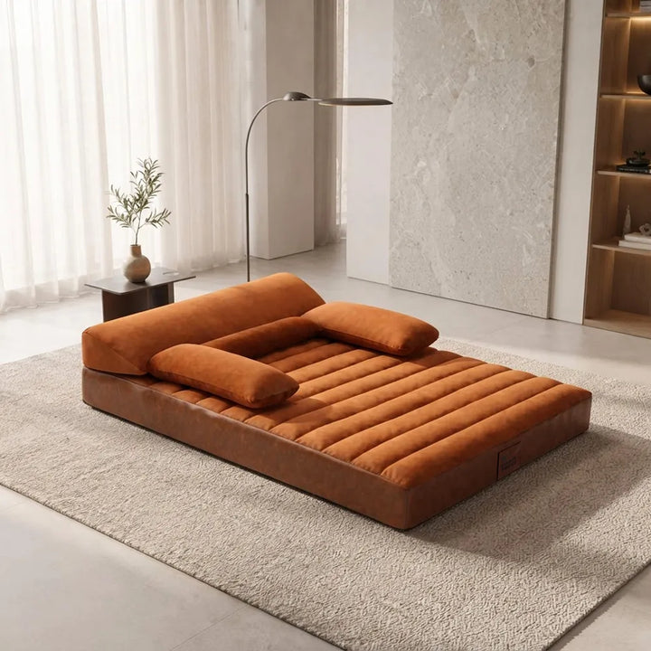 Pawtique LuxeNest™ Orthopedic Bolster Dog Sofa Bed