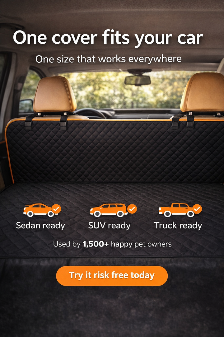 Pawtique SafeRide™ Hard Bottom Dog Car Seat Cover