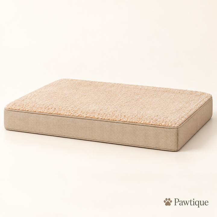 Pawtique CloudRest orthopedic dog bed in Khaki