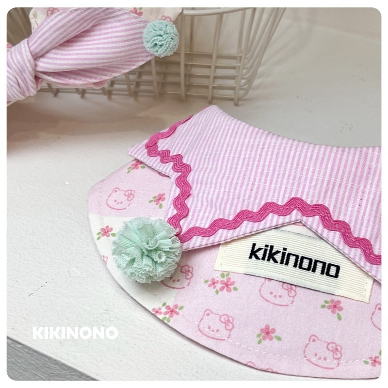 Pink Plaid Bandana bib
