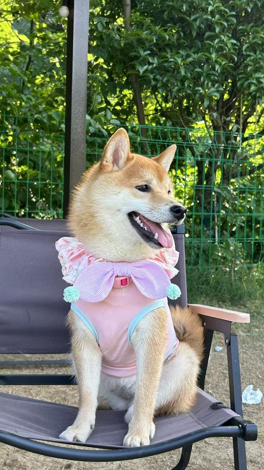 Pink Plaid Bandana bib