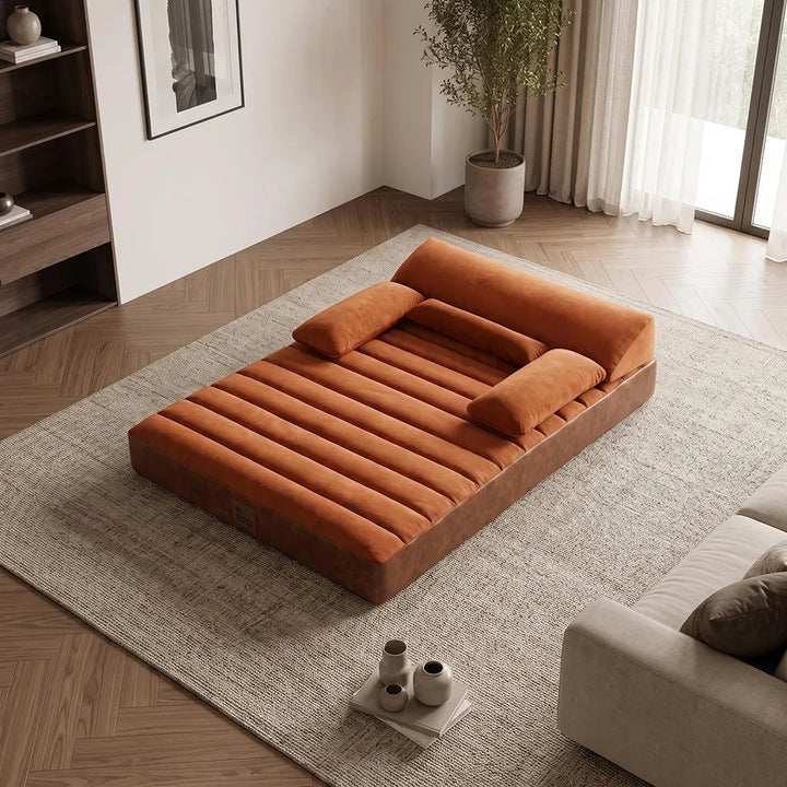Pawtique LuxeNest™ Orthopedic Bolster Dog Sofa Bed
