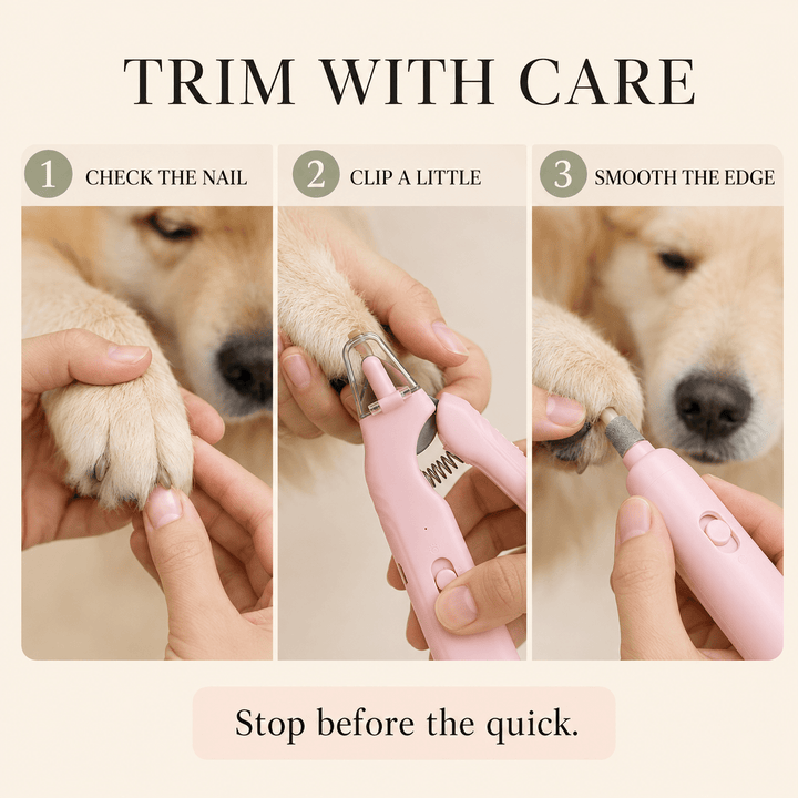 2-in-1 LED Pet Nail Clipper &amp; Grinder - Pawtique