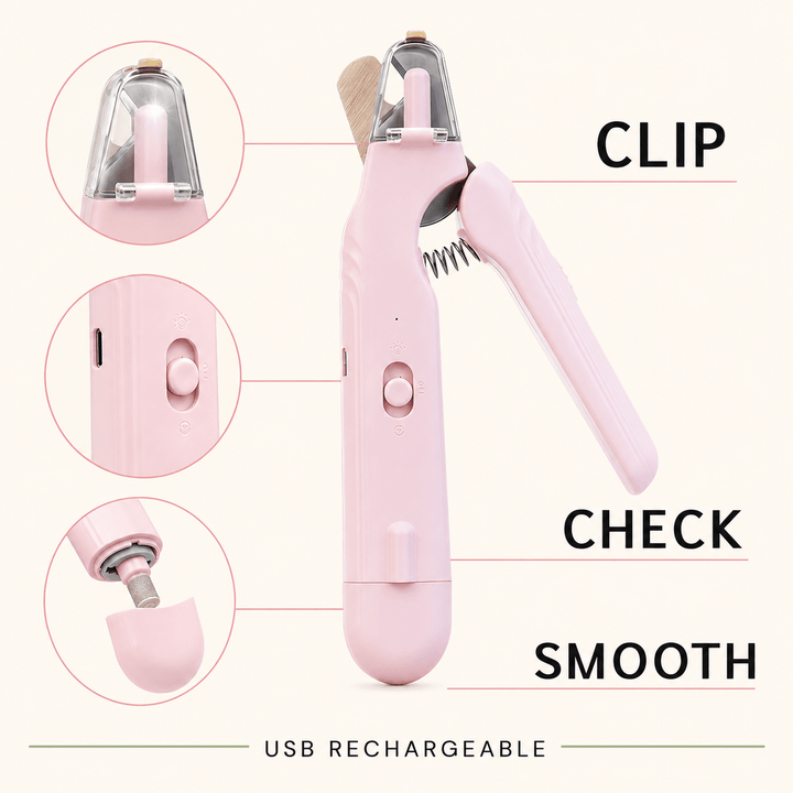 2-in-1 LED Pet Nail Clipper &amp; Grinder - Pawtique