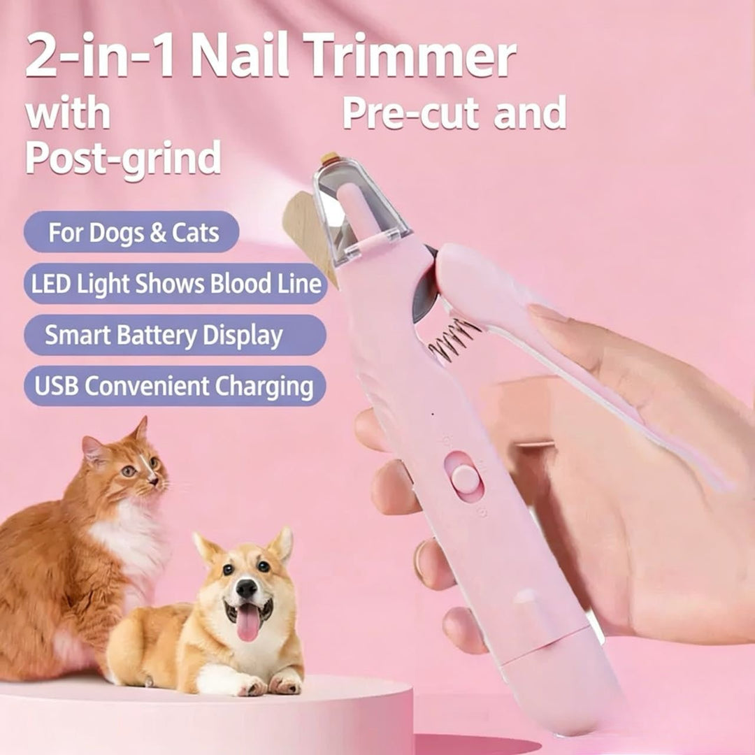 2 - in - 1 LED Pet Nail Trimmer - Pawtique