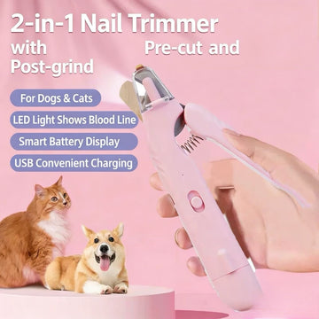 2 - in - 1 LED Pet Nail Trimmer - Pawtique