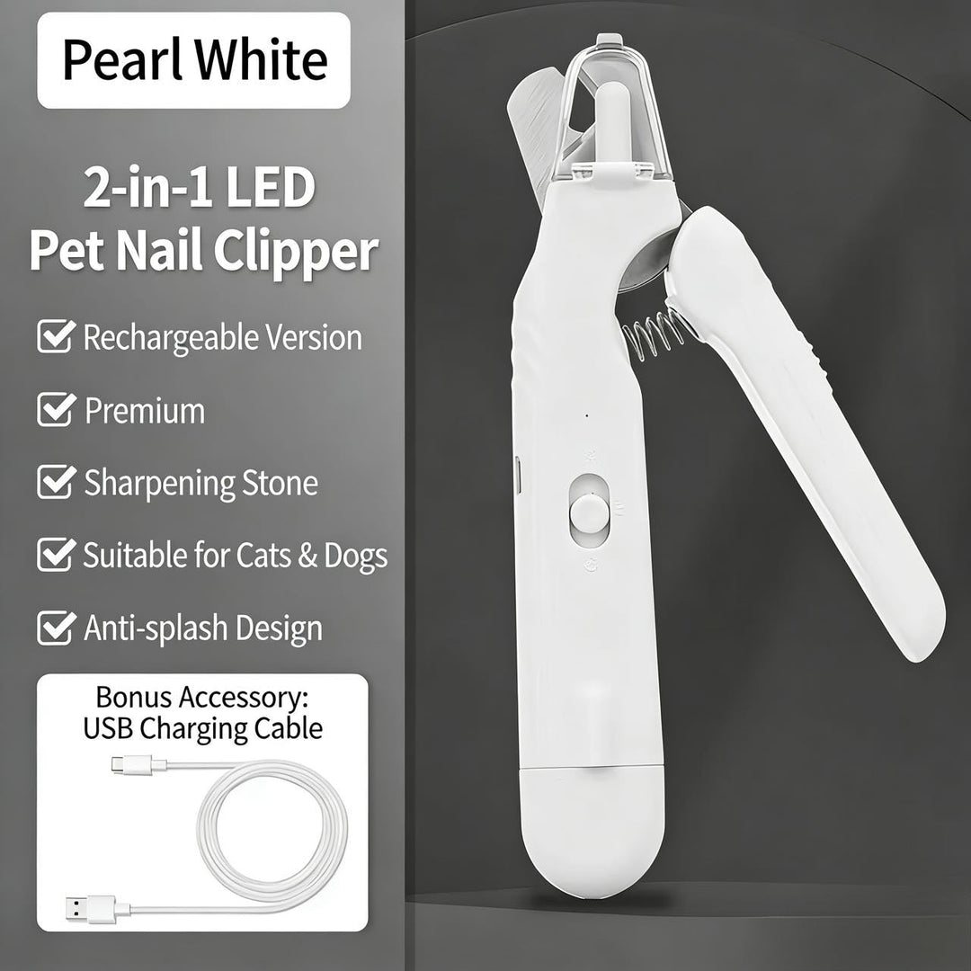2 - in - 1 LED Pet Nail Trimmer - Pawtique