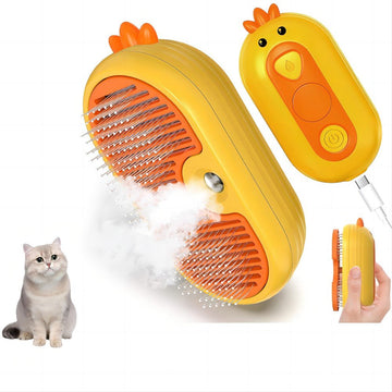 2 - in - 1 Spray Pet Grooming Brush – Ducky Delight for Tangle - Free Fur! - Pawtique