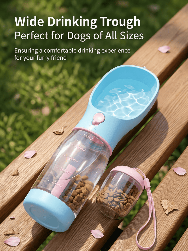 3 - in - 1 Portable Pet Water Bottle - Pawtique