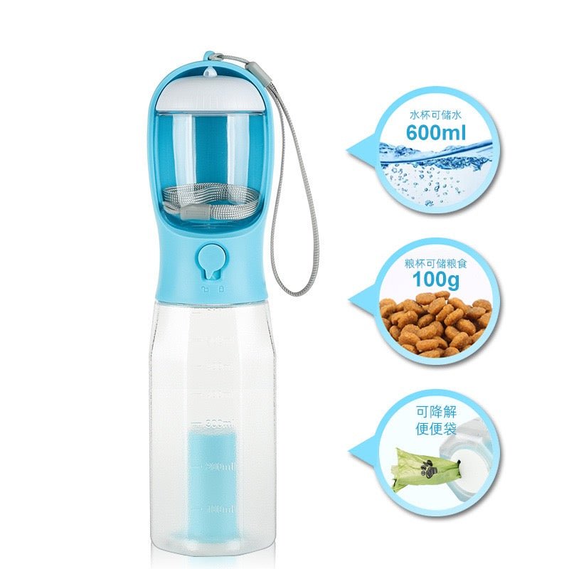 3 - in - 1 Portable Pet Water Bottle - Pawtique