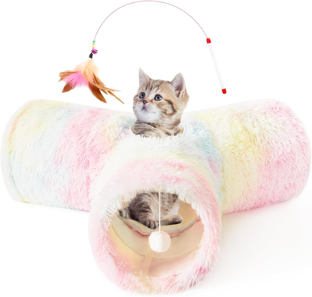 3 Way Collapsible Cat Tunnel - Pawtique