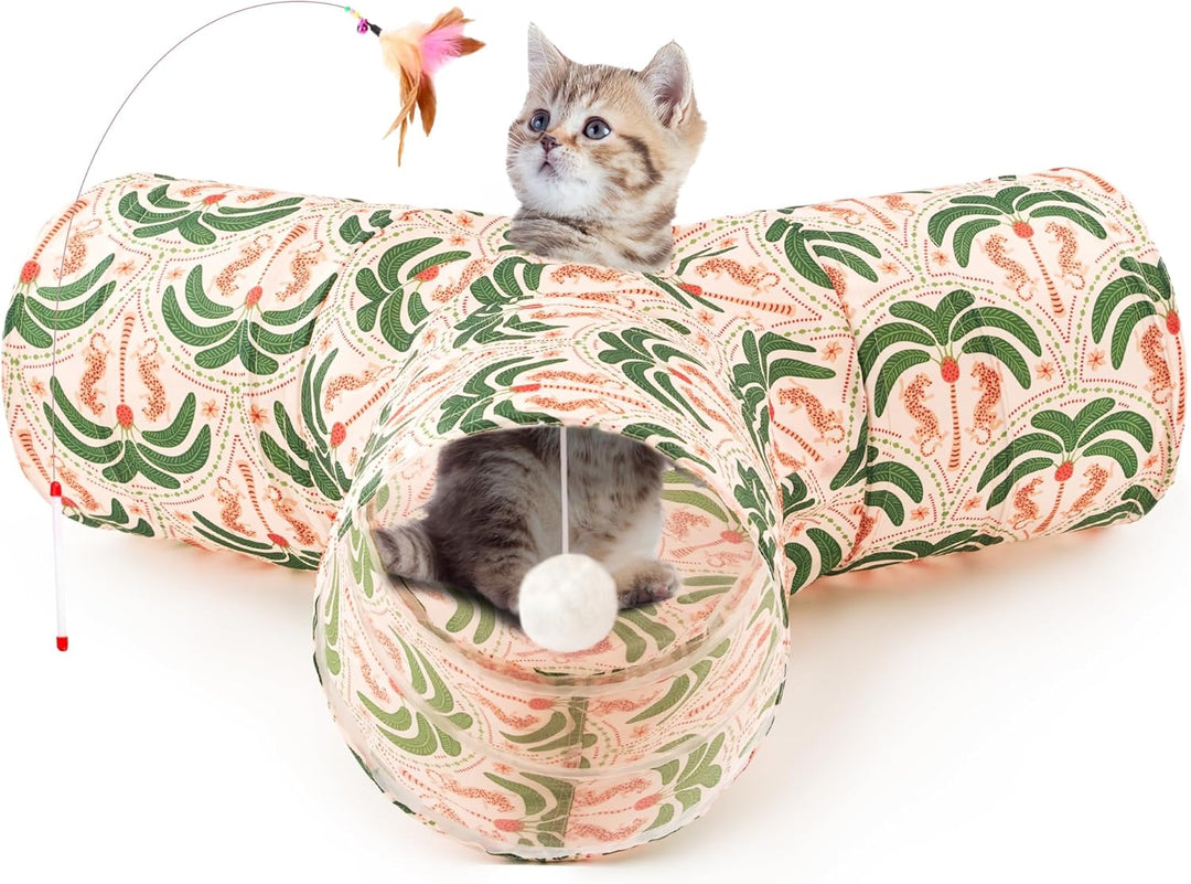 3 Way Collapsible Cat Tunnel - Pawtique