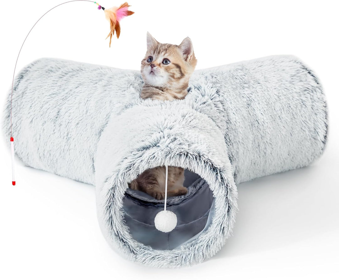 3 Way Collapsible Cat Tunnel - Pawtique