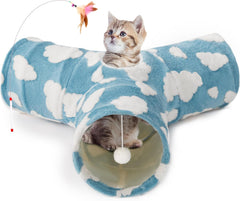 3 Way Collapsible Cat Tunnel - Pawtique