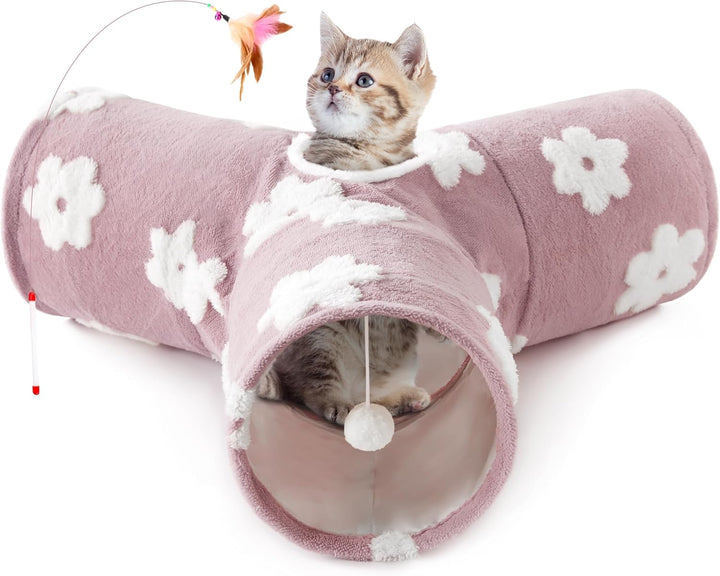 3 Way Collapsible Cat Tunnel - Pawtique