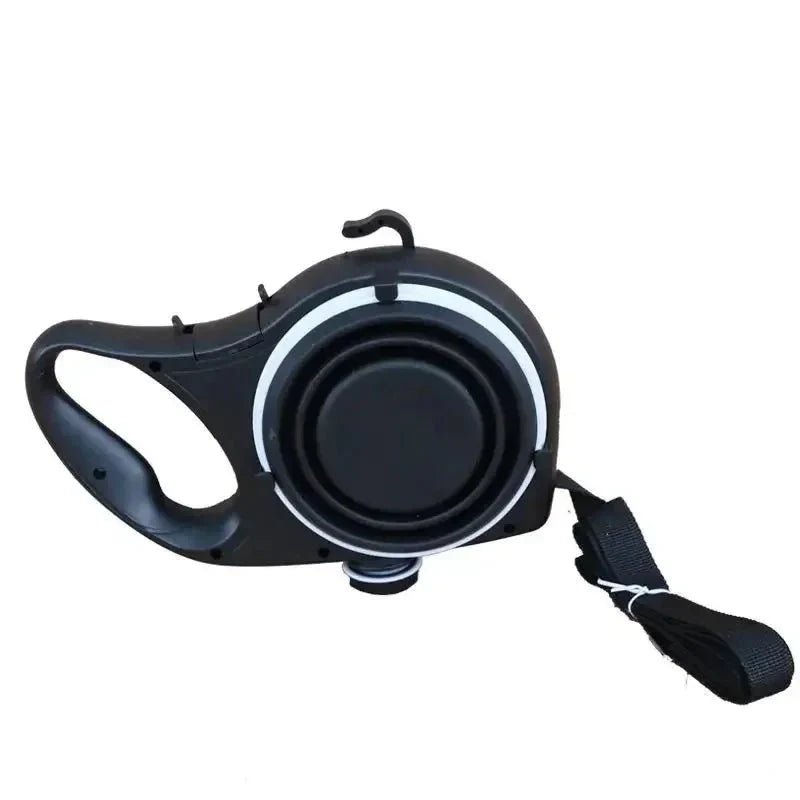 4 - in - 1 Retractable Dog Leash – with Water Bottle, Poop Bag Holder & Food Bowl - Pawtique