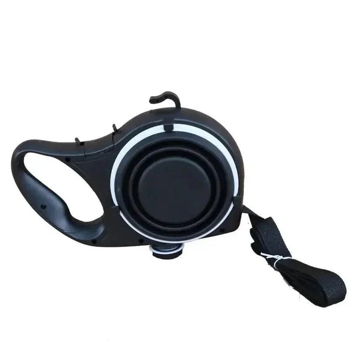 4 - in - 1 Retractable Dog Leash – with Water Bottle, Poop Bag Holder &amp; Food Bowl - Pawtique