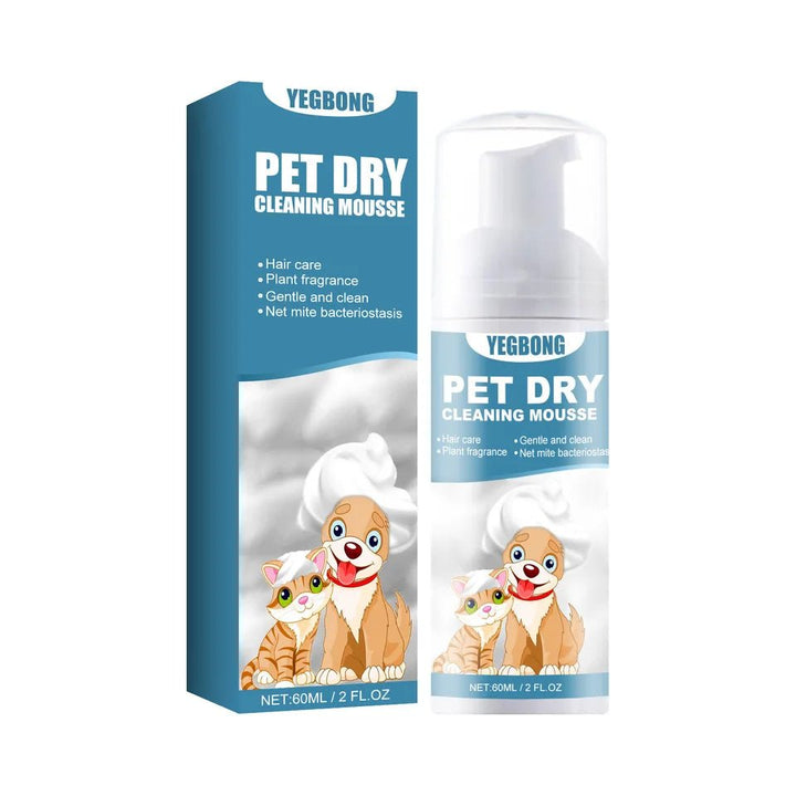 60ml Pet Dry Cleaning Deodorant Smooth Hair Foam Mousse - Pawtique