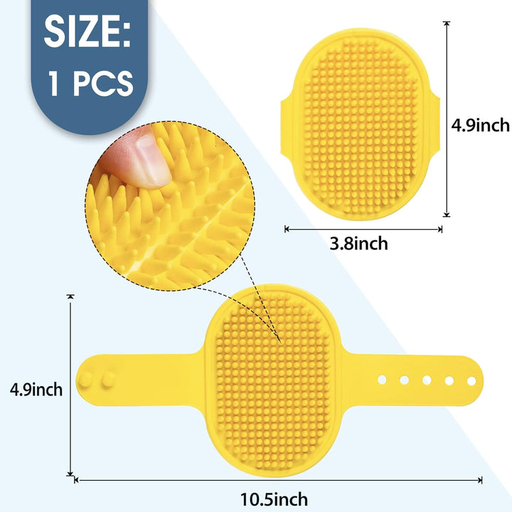 2 Pack Grooming Brush Adjustable Ring Handle for Dogs and Cats