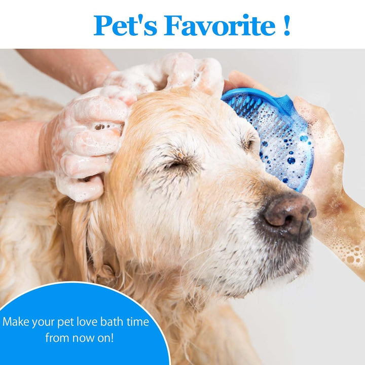 2 Pack Grooming Brush Adjustable Ring Handle for Dogs and Cats