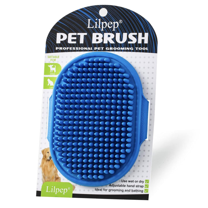 2 Pack Grooming Brush Adjustable Ring Handle for Dogs and Cats