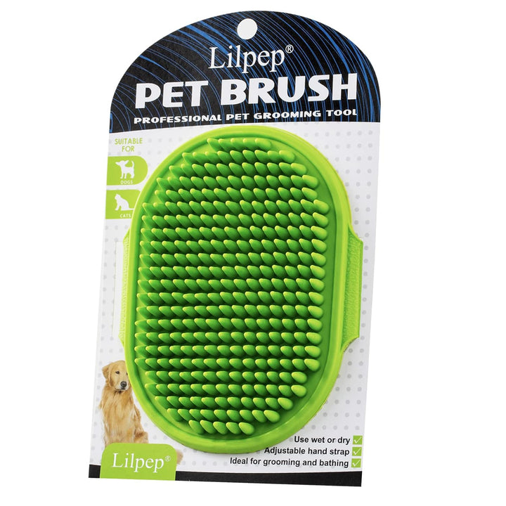 2 Pack Grooming Brush Adjustable Ring Handle for Dogs and Cats