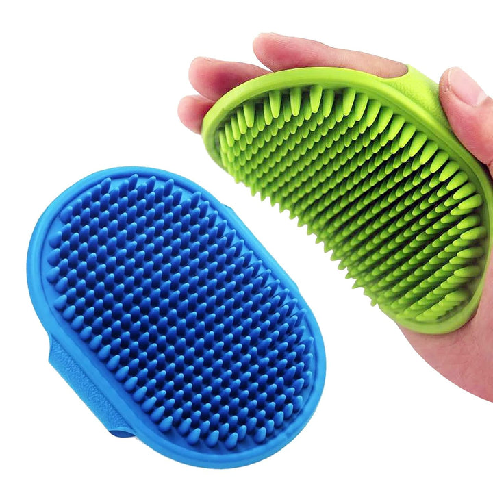 2 Pack Grooming Brush Adjustable Ring Handle for Dogs and Cats