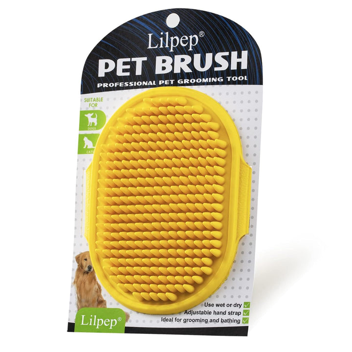 2 Pack Grooming Brush Adjustable Ring Handle for Dogs and Cats