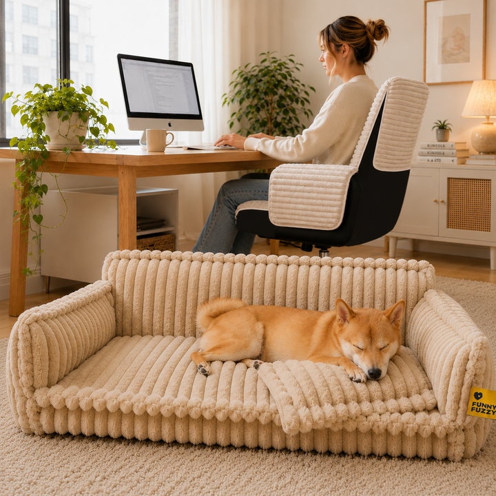 Large Washable Fluffy Orthopedic Soft Dog Pillow Dog Sofa Bed-Snoozy Dream