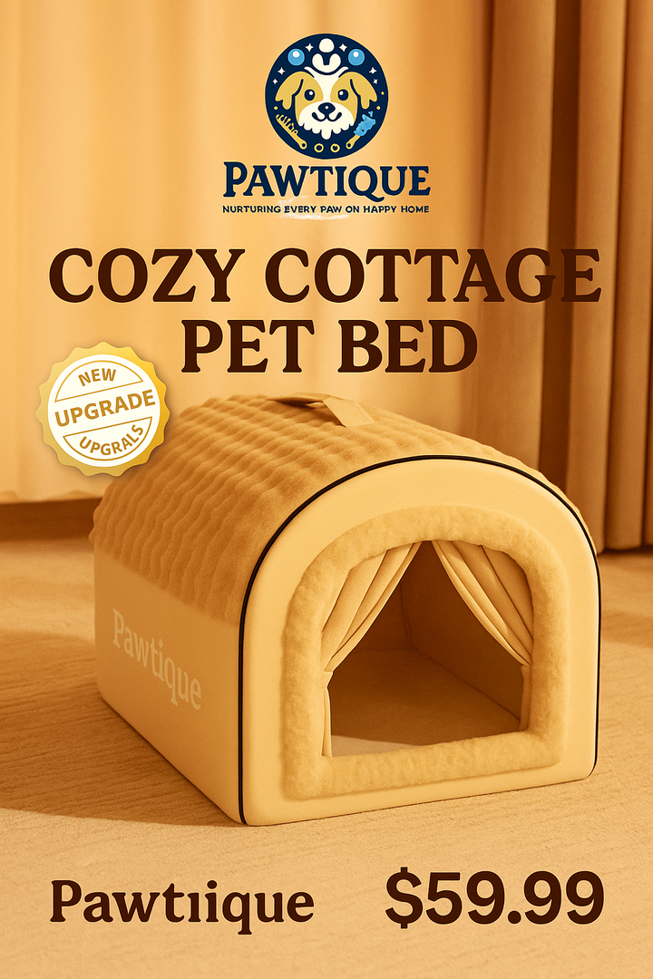 The Cozy Cottage Pet Bed – A Snug Home for Your Furry Friend