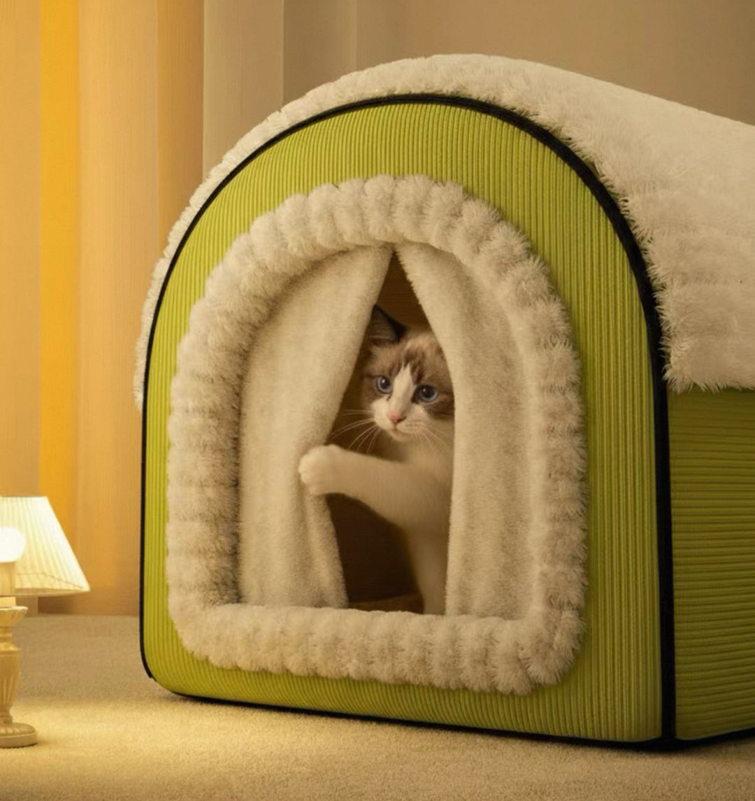 The Cozy Cottage Pet Bed – A Snug Home for Your Furry Friend