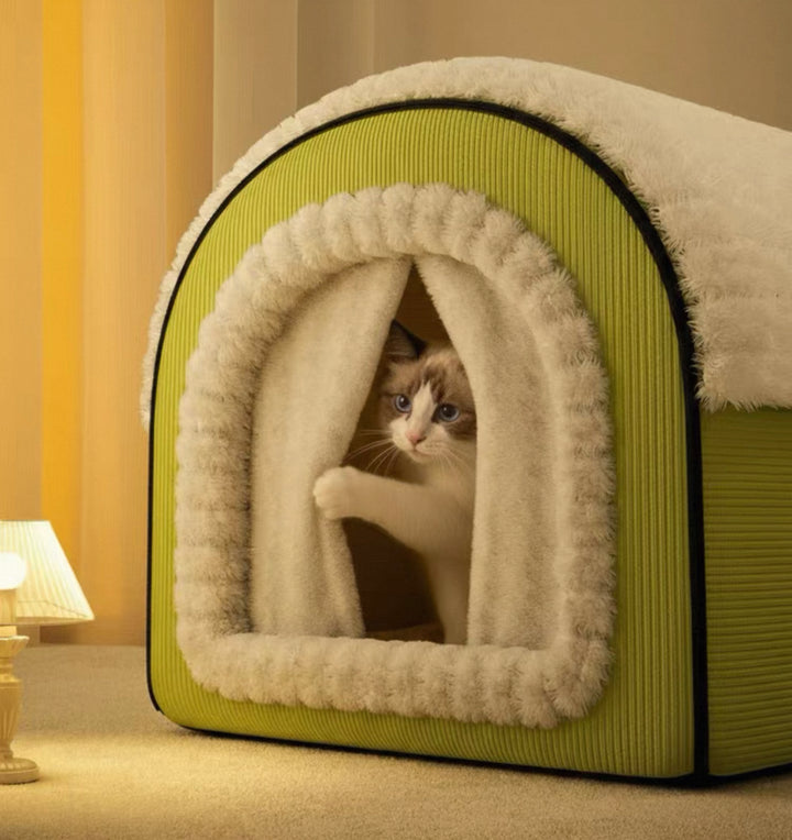 The Cozy Cottage Pet Bed – A Snug Home for Your Furry Friend
