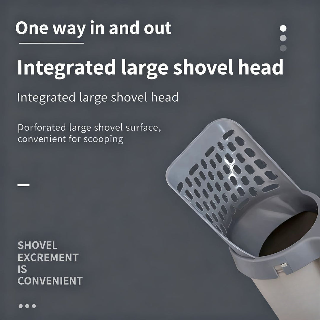 Integrated Cat Litter Scoop: Scoop, Bag &amp; Seal – All in One Step.