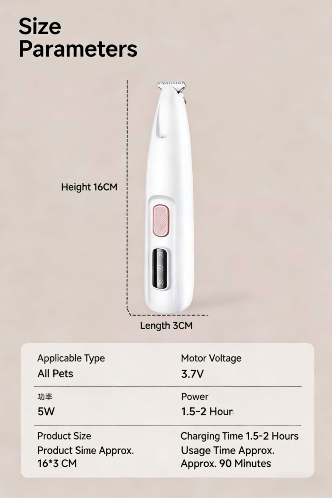 Precision Paw Trimmer with LED Light