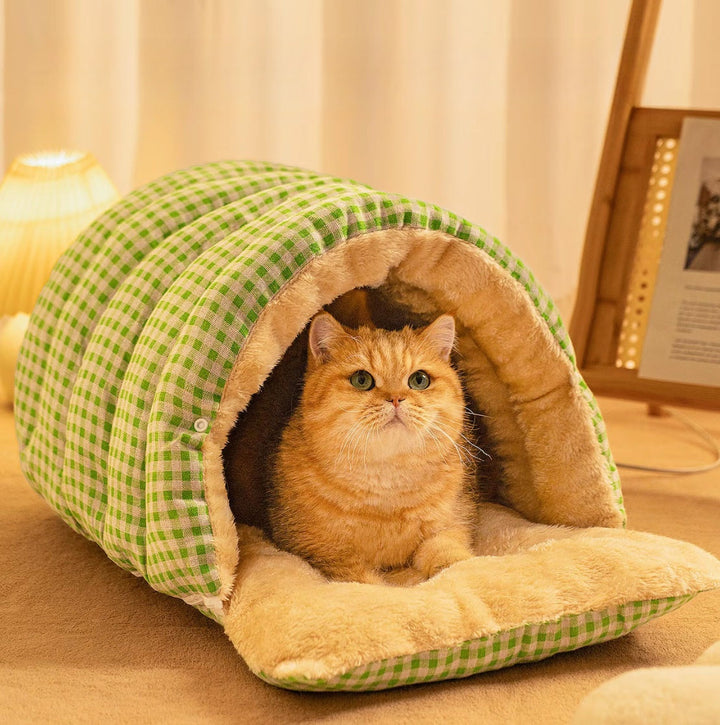 Cozy Cave Pet Nest - A Snug, Washable Haven for Your Furry Friend