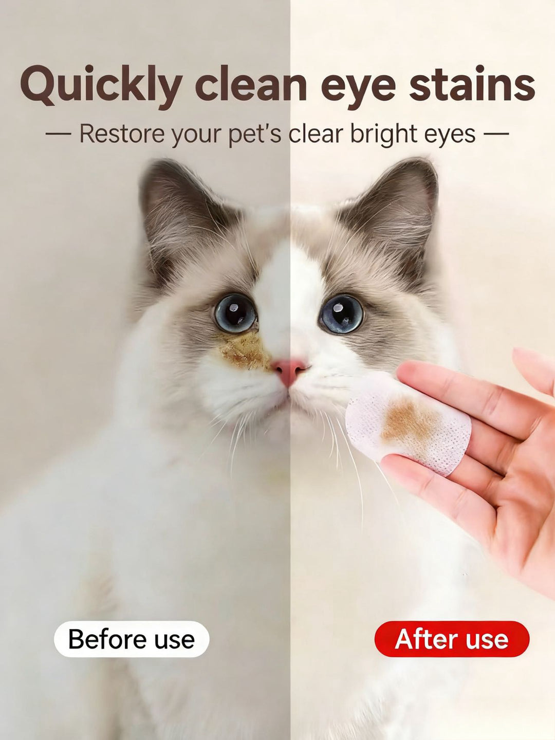 PET EYE AND EAR WIPES