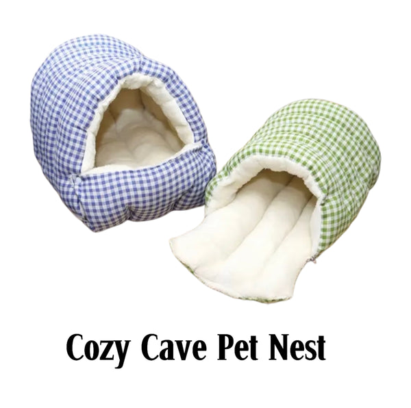 Cozy Cave Pet Nest - A Snug, Washable Haven for Your Furry Friend