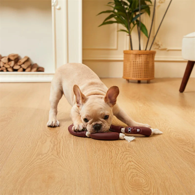 Pet Pull Toy Cotton Rope Sausage Resistant Bite