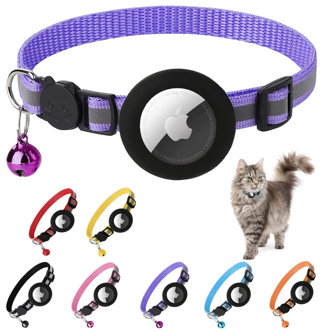 Adjustable AirTag Cat Collar - Pawtique